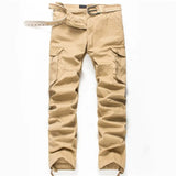 New Men Cargo Pants Men Multi Pockets Pants Military Camouflage Track Pants Trousers Mens Elastic Waist