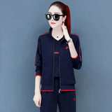 2020 New Women Clothing 3 Piece Set Women Plus Size Oversized Autumn Suit Tracksuits Lounge Wear Female Top And