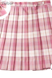 Women Pleated Skirt Bow Knot Summer High Waist Preppy Girls Dance Mini Skirt Cute A Line Harajuku Sexy Japan