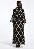 Plaid Print Belted Muslim