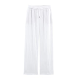 Homemade New Women's Oceaned Flawn-Blend Straight Pants