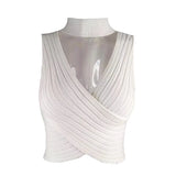 Women's Summer Ins Hanging Neck Hot Babes Knitted Blouse Outside Wearing Ladies Small Sling