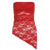 2024 Summer New Women's Lace Without Strap Design Sense Thin Temperament Light Familiar Wind