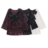 Women's Dress 2025 New Spring Bow Skirt Multi-Colored Bright Sleeve Mini