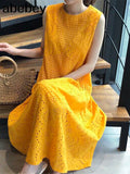 Tank Summer Female Fashion Casual Clothing Elegant French Dress Clothes Dresses for women Maxi Long Beach Sundress
