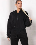 Casual Zipper Hoodes And Pant 2 Piece
