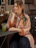 Autumn New Retro Art Single Buckle Collar Collar Long Wind