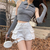 Detail Cargo Denim