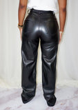 Black Pu Leather Loose