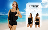 Women's Nursing Swimwear One Piece Breastfeeding Swimsuits