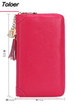 Women Credit ID Card Holder Case Extendable Business Bank Cards Bag Wallet Coin Purse Carteira Mujer
