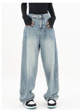 Light Blue Wash Baggy Boyfriend Jeans-Outfit