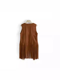 The Same Day, The New Tumaco Coat Lady Deer-Skinless Long Vest Open