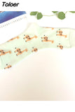 1pair Cute Cartoon Women's Cotton Socks Kawaii Rabbit Sheep Giraffe Pattern Socks Funny Happy Harajuku Female