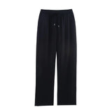 Homemade New Women's Oceaned Flawn-Blend Straight Pants