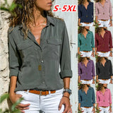 Autumn And Winter New Women's Shirt Collar Long-Sleeved Shirt Women's