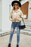Button Down Jacket with Breast