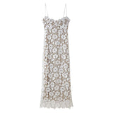 Women's Sleeveless Ribbon Design Suspension Dresses For