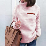 Jumper Fleece Sweater Ladies Fashion Tops Zip Winter Sweaters Long Sleeve Pullovers Sweater Pull Femme Sudadera