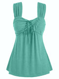 Sleeveless Top Women Fashion Vest Summer Butterfly Print Casual Sleeveless Slim Vest Solid Color Swing Cami