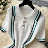 Scented Knitted Dress Woman's New French Retro Collar Bump Color Waist Thin Leaf Side Sweater