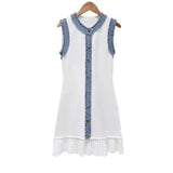 Women's Explosive Cowboy Tuxedar Side Knitted Short-Sleeved Vest