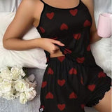 Summer Women's Pyjamas Two Sets Of Sexy Casual Sling Vest Shorts Homewear