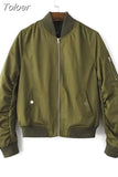 Philosophy Autumn Winter Long Sleeved Pilot Jackets Women Basic All-match Coat Female Bomber Jacket Lady Flight