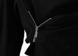 2023 turtleneck full sleeves asymmetrical zippers fold asymmetrical autumn and Autumn pullover sweatshirt female top