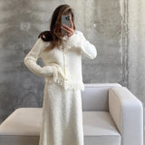 And Winter Long-Haired Cowboy Splicing Metal Coat Women Warm Comfortable Fashion Temperament Retro Feel Out Of The Street