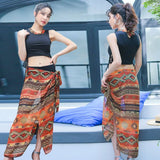 Set Women 3 Pieces Stylish BF Design Bright Color Elegant Young Style College Summer Beachwear Swimwear Hot Sale