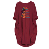 Burst Casing Round-Neck Printing Bag Loose Large Size Women's Knitted