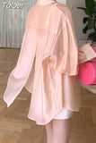 Shirt Women Chic Vintage Sunproof Back Button Korean Fashion Blouse Chiffon Elegant Lady Women's Spring Blouses New