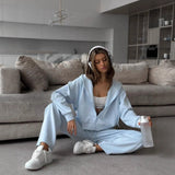 Autumn And Winter Hot Sweater Suit Women Loose Long Version Imitation Cardigan + Open Fork