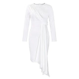 Autumn Long Sleeves Elegance OL Pencil Dress Size Africa