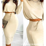 Women's printed skirt and long skirt set summer short skirt long sleeve women's top printed casual set sweet and elegant