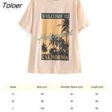 Loose Retro Print T Shirt Women Short Sleeve O Neck Cotton Tshirt Shirts Summer 2023 Woman tshirts Oversize Tops