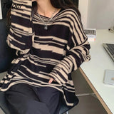 Sweaters Women O-neck Knitted Vintage Long Sleeve Pullovers Autumn Winter All-match Clothes Loose Cozy Warm New