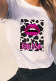White Streetwear O-Neck Short Sleeves Printed
