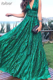 Plain Dress For Women V Neck Sleeveless Fold Pleated High Waist Sexy Midi Dresses Female 2023 Summer Fashion