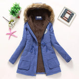 Women Parkas Long Thick Warm Jacket Hooded Fur Lady Coats & Outerwear Winter Jacket Women Parkas for Coat Fashion