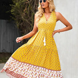 Women Summer Dress Floral Print Maxi Dresses Bohemian Hippie Beach Long Dress Women's Clothing 2023 vestidos de