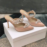 party 2022 European and American new style ladies sandals, high heels with diamond