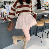 Skirts for Women High Waist Slim Fit A-line Gauze Jupe 2023 Faldas Mujer De Moda Fashion Korean Mini Skirt Y2k