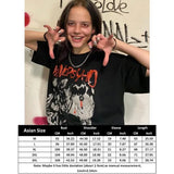 top 2023 New Y2k Harajuku Shirt Anime Skeleton print cotton t shirt Kawaii Female clothing short sleeve Goth