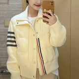 Spring Autumn Temperament New Loose Long-Sleeved Top With French Round Collar Short High-End Small Fragrant Women's