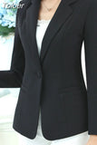 Button White Blazer Feminino Casual Slim Coat Fashion Short Brief Blazer Femme OL Comfortable Jacket blazer