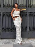 East New Women's Fashion Sling Two Sets Of Scales Designed Sweet Spicy Half-Dress Set