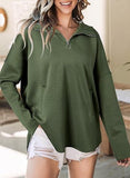 Collar Edgy Autumn And Winter Women's Neutral Style Street Trend Loose Collar Zipper Hat