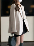 Fashion Women's suit Jacket Turn Down Collar Long Sleeve Single Button Asymmetric split Blazer Summer 2023 New